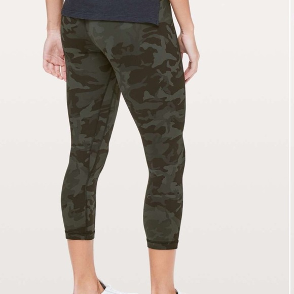 Lululemon Align Crop 21” Incognito Camo Multi Gator Green - Picture 3 of 11